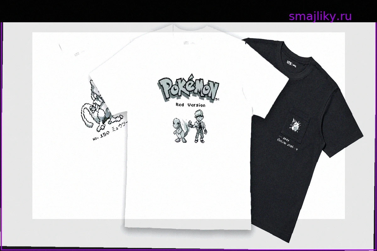 Uniqlo представила новую коллекцию Pokémon, основанную на оригинальных играх Game Boy