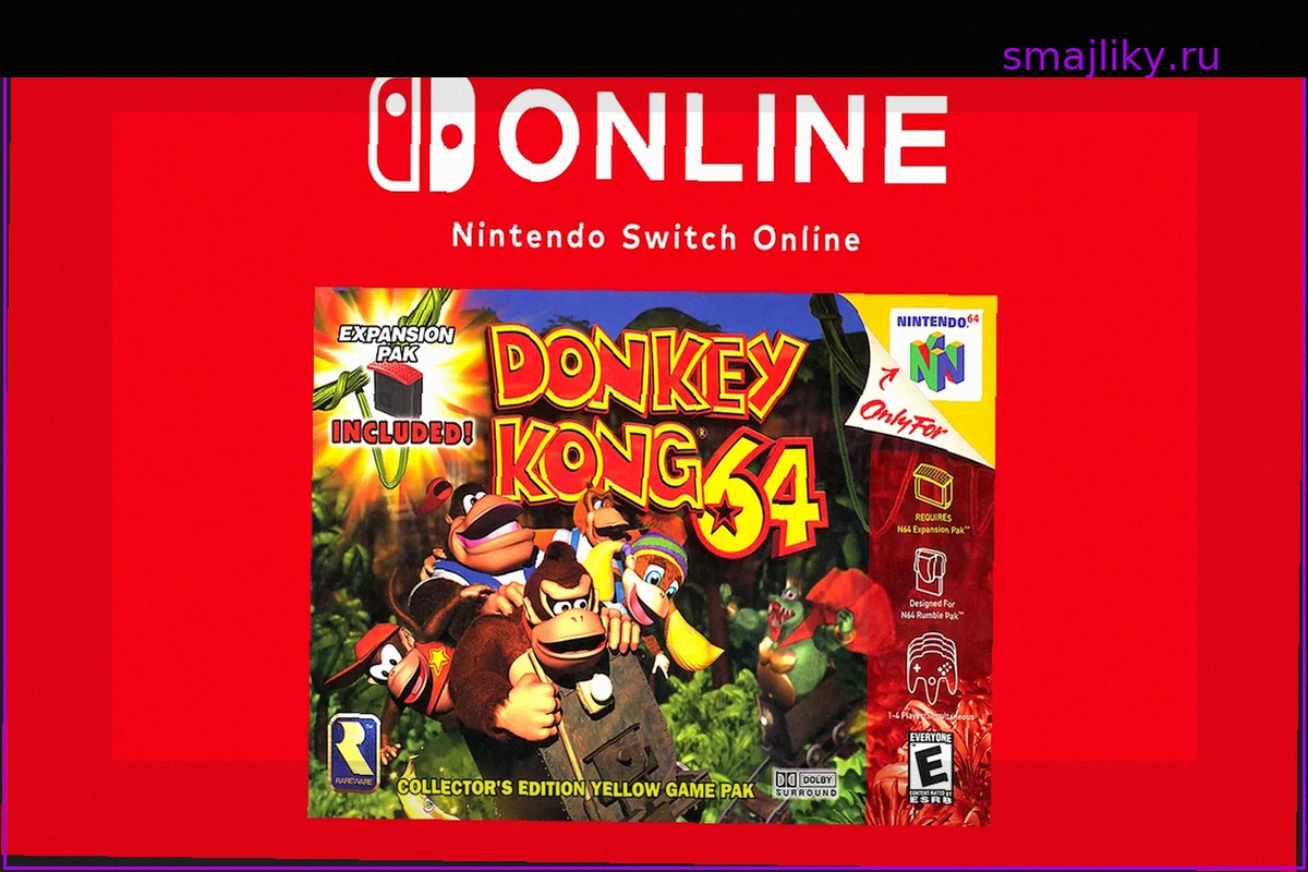 Donkey Kong 64 наконец-то выходит на Nintendo Switch Online