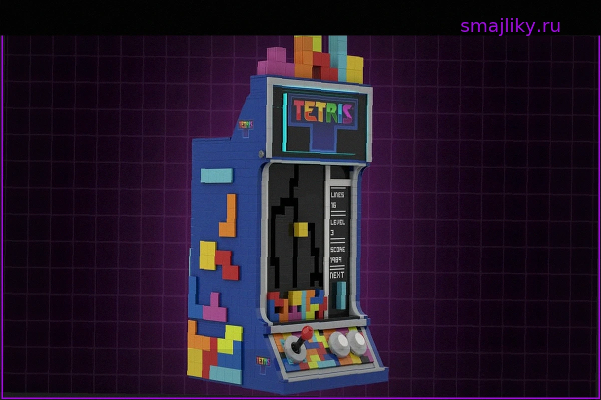 LEGO Tetris Arcade: Играбельная Модель с Секретной Комнатой Прибыла на LEGO Ideas