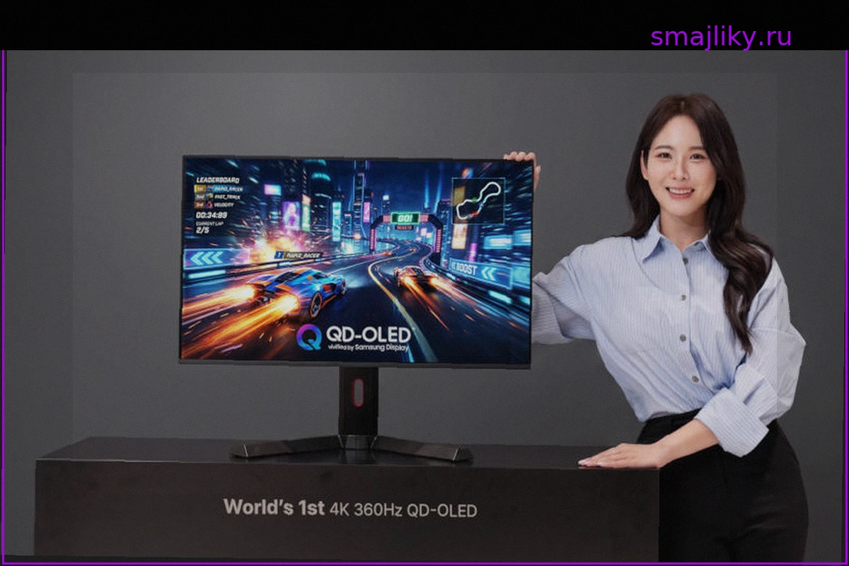 Samsung Display представила первый в мире дисплей QD-OLED с 4K при 360 Гц и потрясающими 680 Гц в Full HD