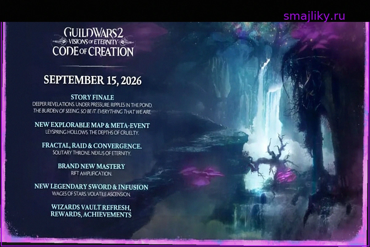 Обновление Guild Wars 2 «Кодекс Творения» завершает «Видения Вечности» 15 сентября