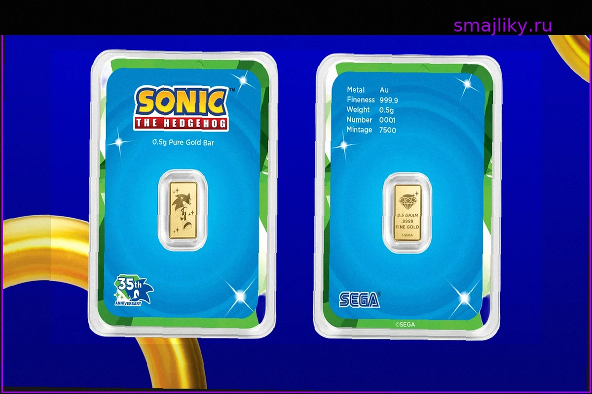 Золотые слитки Sonic The Hedgehog: Коллекционная новинка или быстрая нажива?